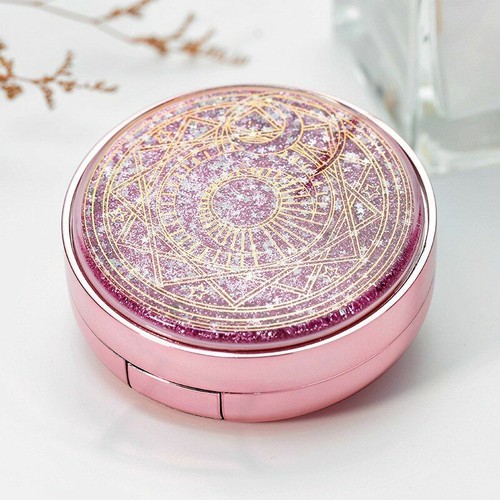 Women Elegant Contact Lens Case Storage Box with Tweezer Solution Bottle Set - Picture 15 of 15