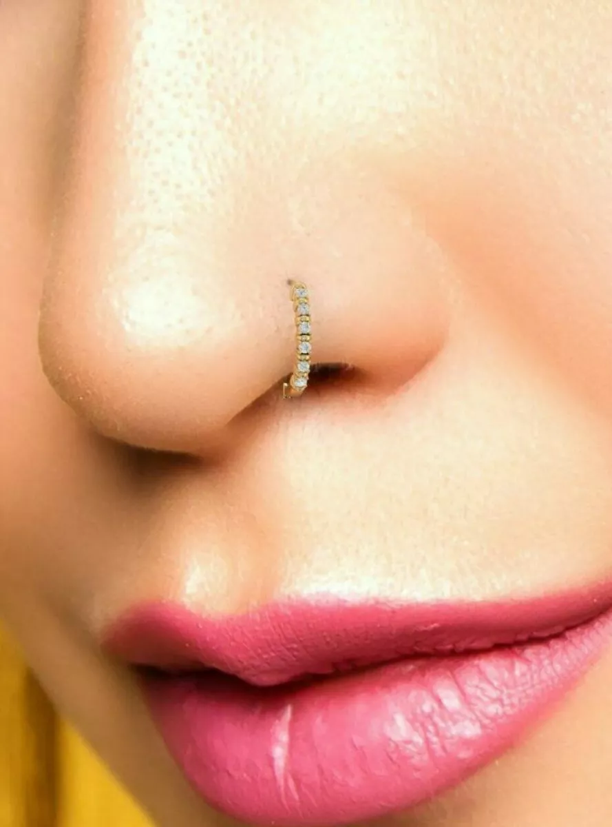 How to change shop nose ring hoop