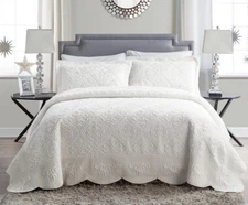 VCNY Home | Westland Collection | king Bedspread set Ivory Color