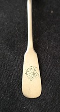 Sehr alter L&ouml;ffel 750 Silber Gepunzt 12 Lot Silberl&ouml;ffel Monogramm  CK um 1880 !