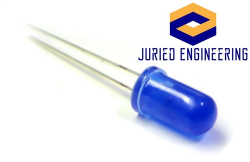 25 x LED azul 5 mm redondo gran angular difusa diodo emisor de luz LED brillante PCB - Imagen 3 de 5