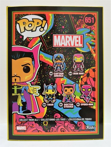 Funko Pop Doctor Strange # 651 Marvel Black Light Vinyl Figure - Picture 4 of 7