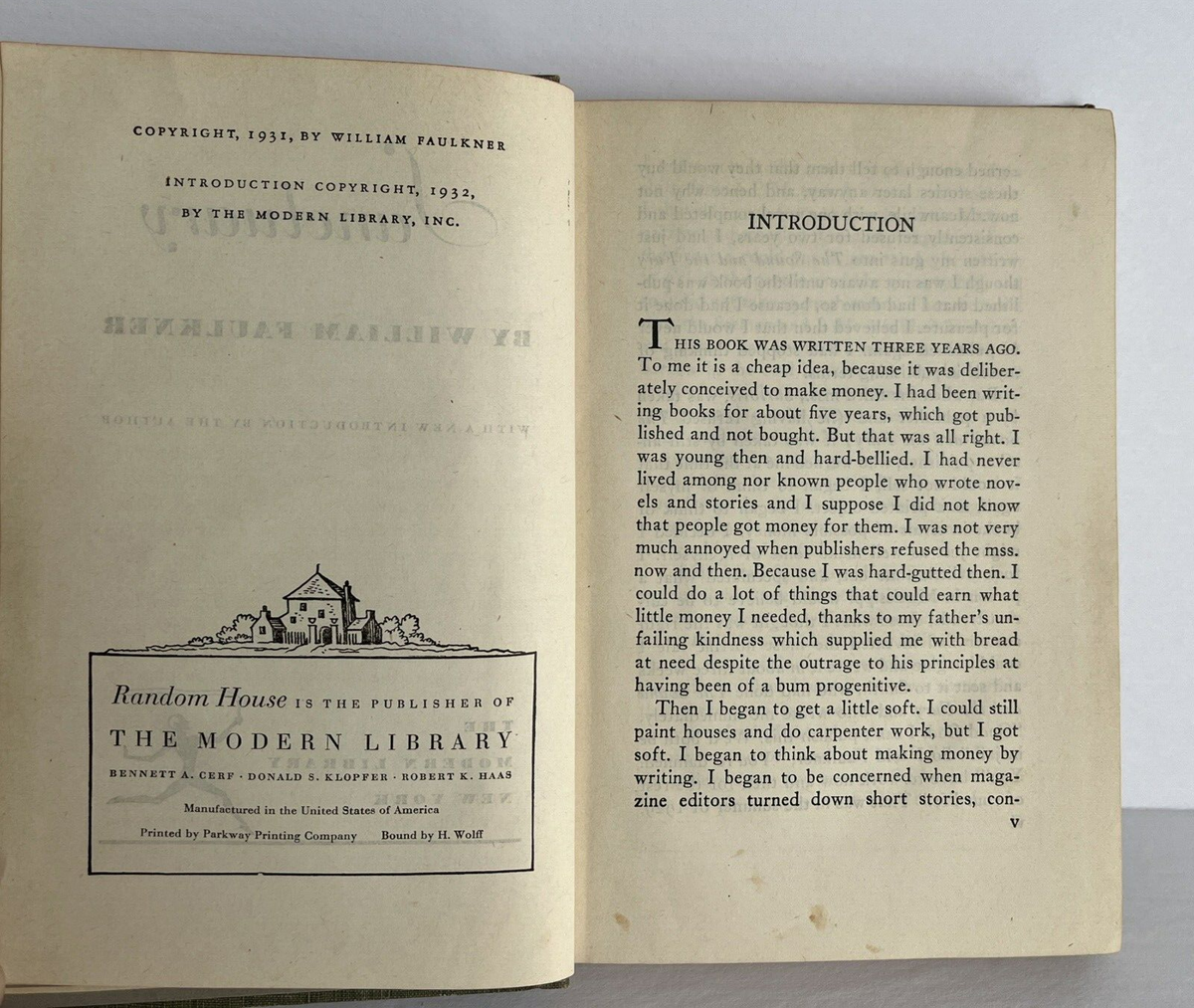 SANCTUARY by WILLIAM FAULKNER First Edition? 1931 | eBay