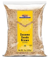 Rani Sesame Seeds Whole Brown, Raw (Till) 7oz (200gm)