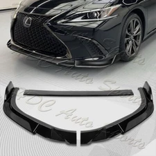 For 2019-2023 Lexus ES300H ES350 Painted Black Front Bumper Splitter Spoiler Lip