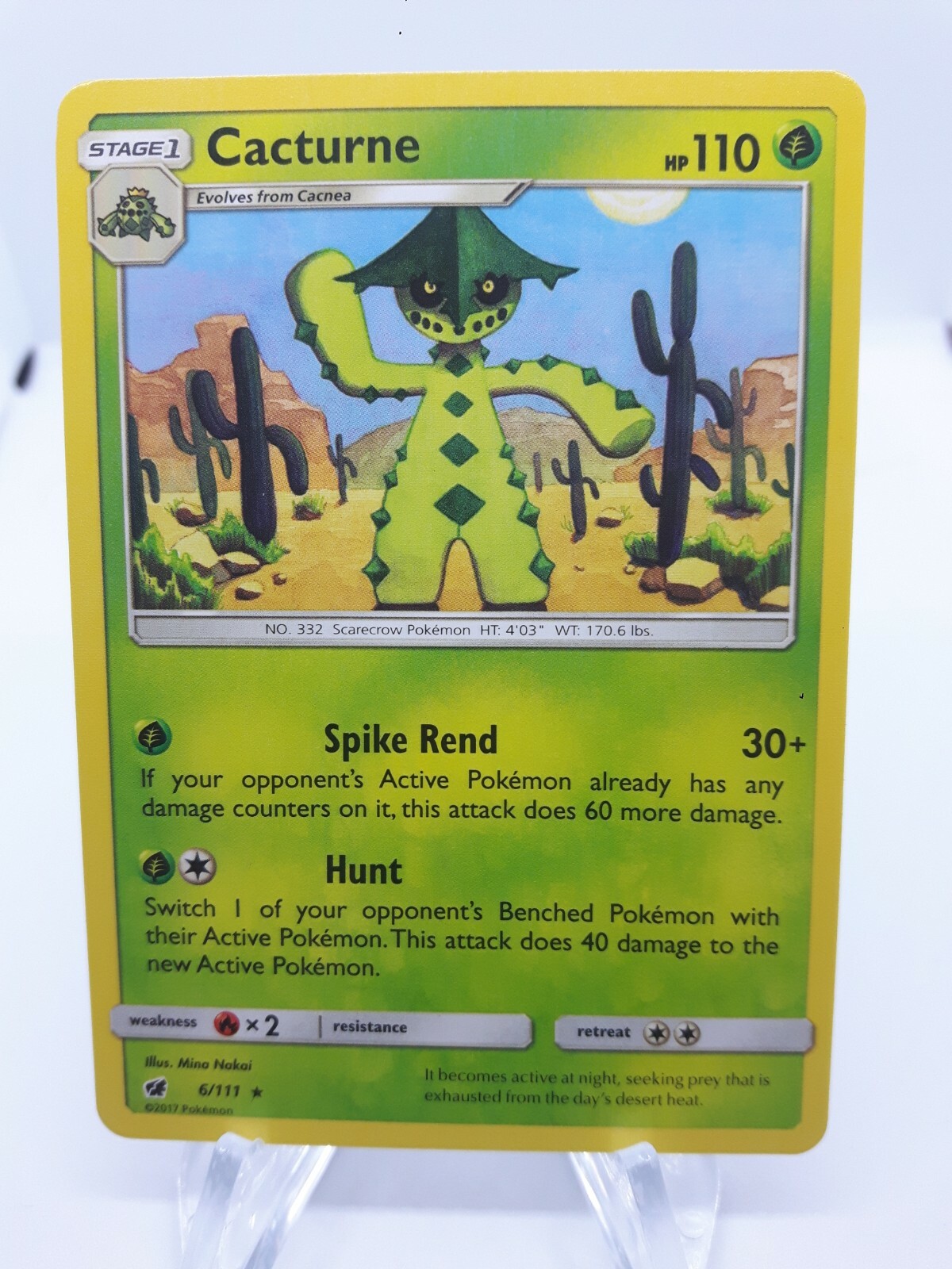 Cacturne Crimson Invasion 6/111 Rare NM