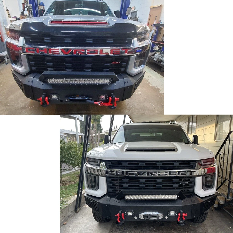 Vijay For 2020-2023 Chevy Silverado 2500/3500 Front/Rear Bumper With Winch Plate - Image 2 of 4