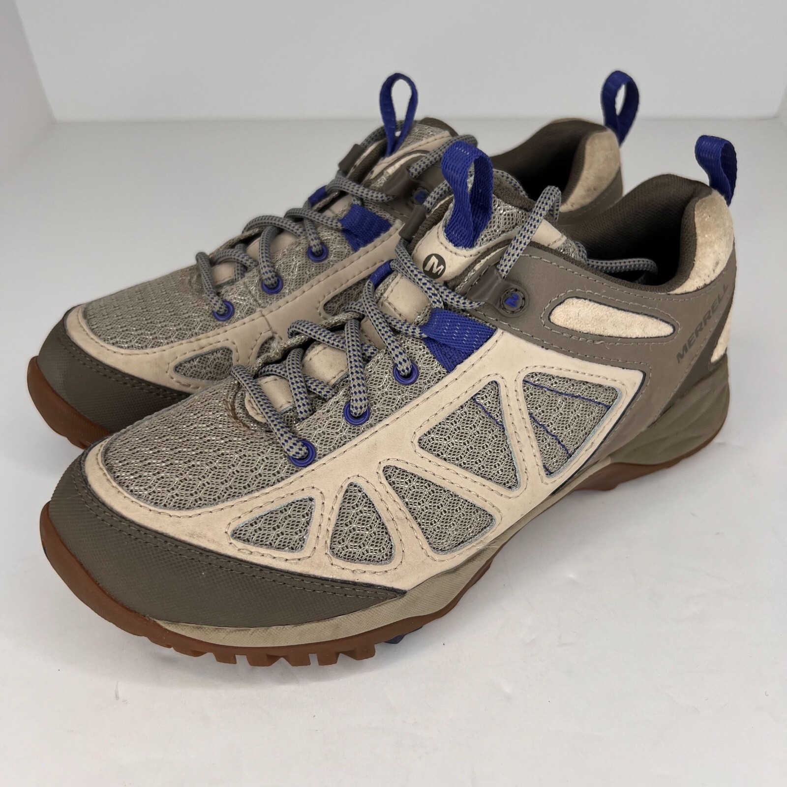 Merrell Womens Siren Sport Q2 Hiking Shoes Size 8 Oyster Grey