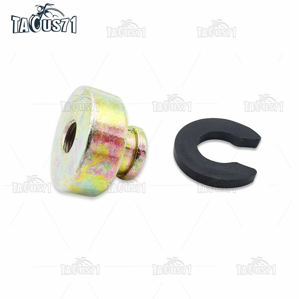 Aluminum Rear Seat Rack Screw Bolt Nut Base W/Rubber Spacer For Harley 86-UP