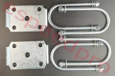 9/16" Round U-Bolt 3" x 7-1/4" Kit Nuts w/Plates 5200 6000 7000 Trailer Axle