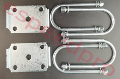 U-Bolt Kit for 5,200-7000 lbs. 3'' Round Trailer Axle 7 1/4'' Long 9/16'' Diameter