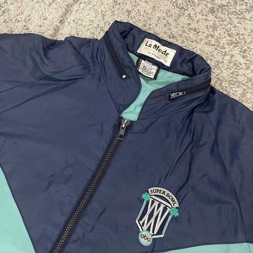 Vintage 1991 LA Mode NFL Super Bowl XXV Football Jacket Mens Medium - Picture 3 of 5