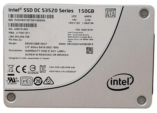 Intel SSD DC S3520 Series SSDSC2BB150G7 150GB Sata 2.5" SSD 99% Health
