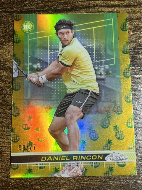 DANIEL RINCON 2024 Topps Chrome Tennis Pineapple Refractor /77 #158 RC Rookie