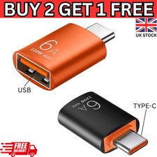 6A USB OTG Adapter USB 3.0 A Male To Type C Female Converter Fast Charger 120W