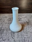 Vintage Unmarked White Milk Glass Bud Vase 6 Inch Tall Superior Quality Solid