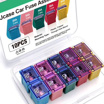 #ad #ad 10Pcs Jcase Fuse Kit Car Fuses Assortment Kit Low Profile Box Shaped Automotive $12.95