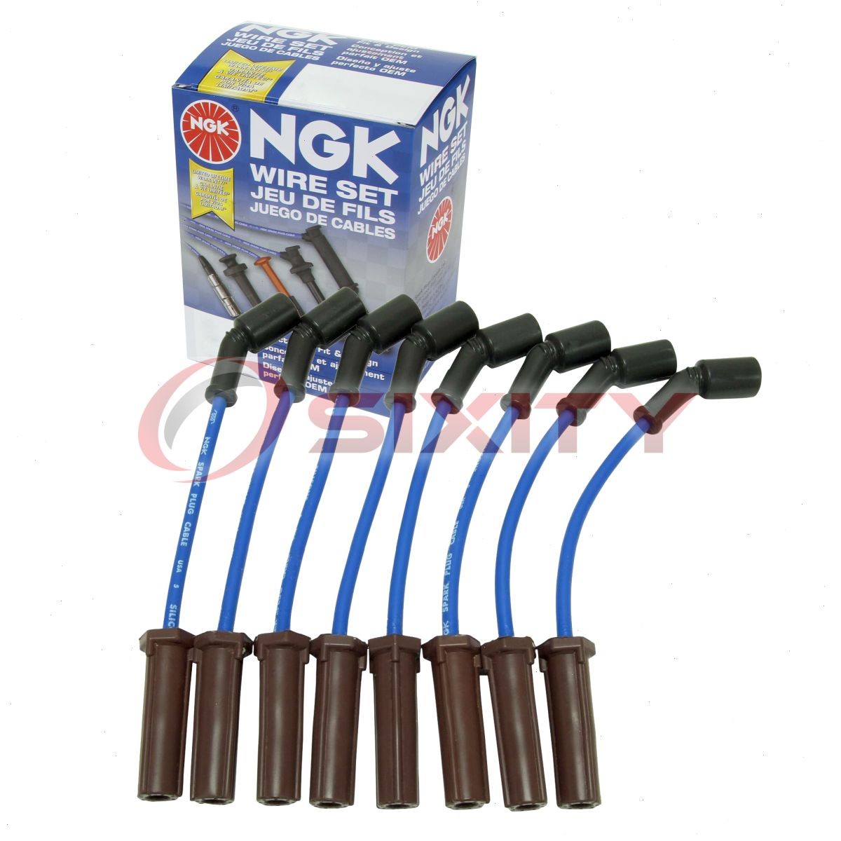 1 pc NGK Spark Plug Wire Set for 2001-2006 Chevrolet Silverado 1500 HD 6.0L ki