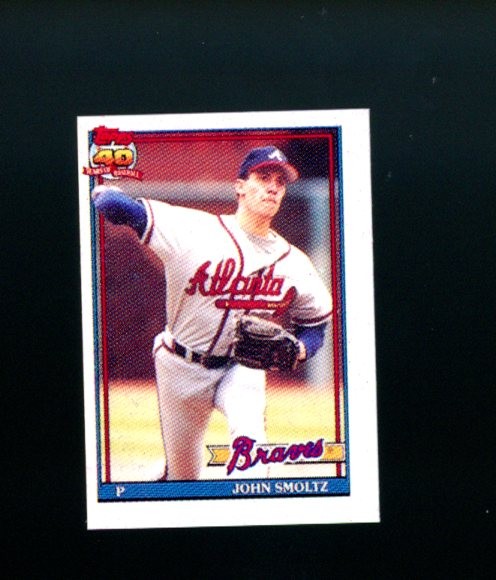 1991 Topps Micro John Smoltz #157 Atlanta Braves