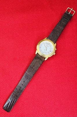 Seiko Kinetic Indicator Watch 5M42-0B49 Gold Case Roman Dial NOS