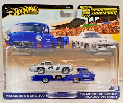 Hot Wheels FLF56-HRV48 Mercedes 300SL + '55 Blaues Wunder - Team Transport #70