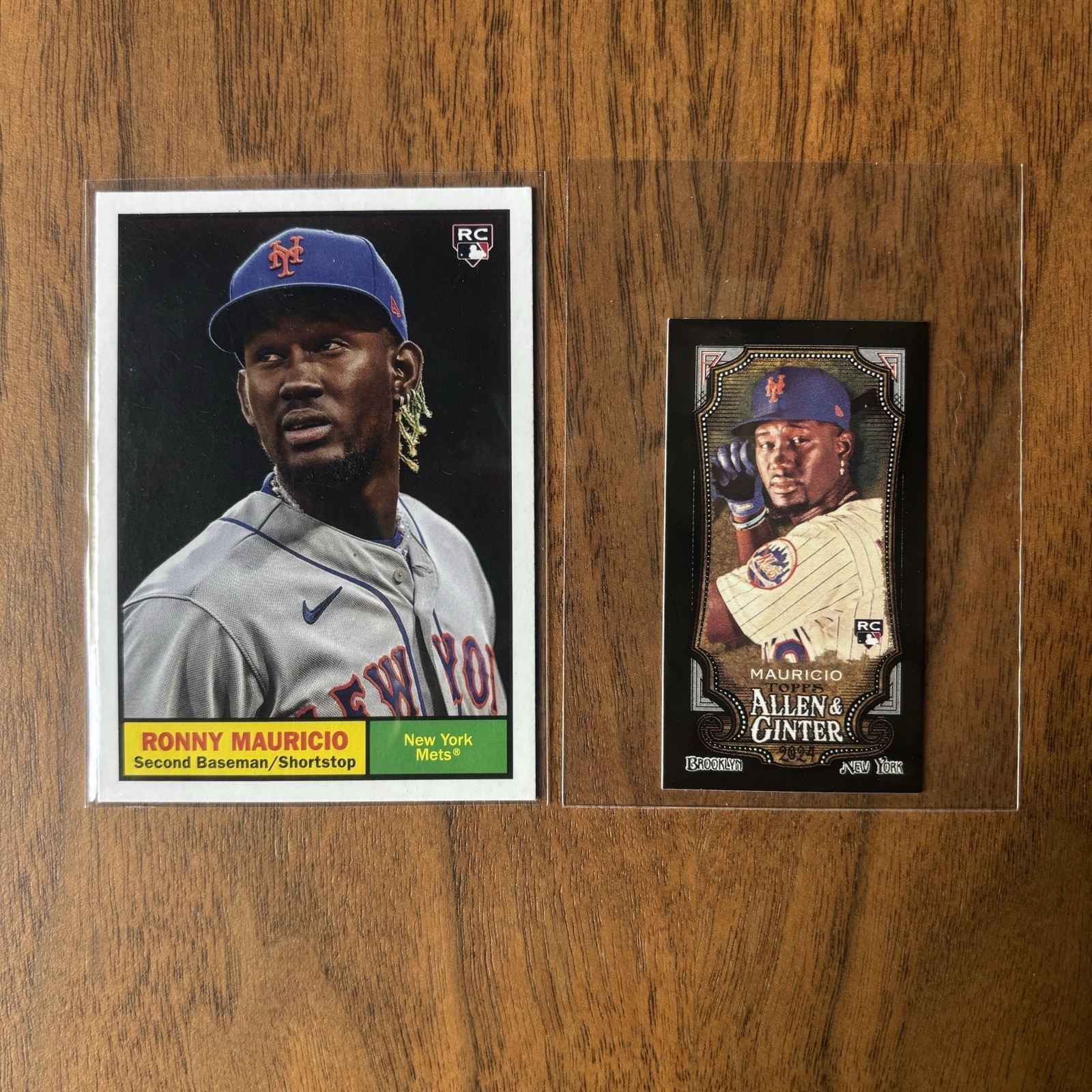 Ronny Mauricio 2024 Topps Allen & Ginter Mini Black Border RC #67 New York Mets