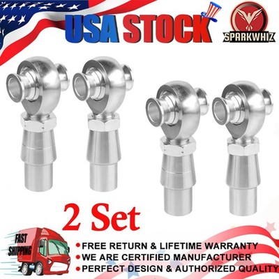 SPARKWHIZ (4) Right & Left Hand Thread Joint 3/4  Joint Rod End Kit Set USA