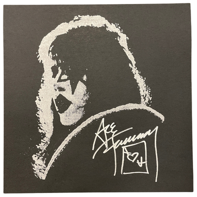 Ace Frehley Autographed Custom Letterpress Print KISS Signed Auto