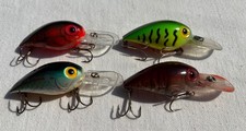 Lot of 4 STORM Mag Wiggle Wart Fishing Lures