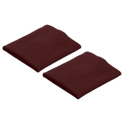 Elastic Cuffs Ribbed Trims Cotton Fabric Knit Rib Stretch Tape, Dark Red