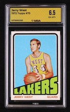 1972 Topps #75 Jerry West MBA 6.5 DEAD CENTERED (was Greg Morris NM-MT)