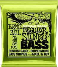 Ernie Ball Medium Scale Regular Slinky Nickel Wound Bass Guitar Nylon 