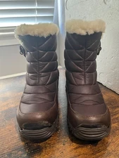 Ugg Boots Waterproof Event Leather Ambra Brown Size 8 FOR REPAIR PLEASE READ