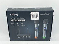 FIFINE K036 Dual Wireless Condenser Microphone System - Black/Silver