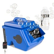 BeamZ B1500 Pro Bubble Machine - Dual Wheel with 1L Fluid for Parties