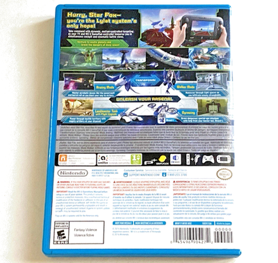 Star Fox Zero Nintendo Wii U Good Disc Game Case Action Space