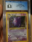 1999 Pokemon Fossil Gengar Unlimited Holo 5/62 CGC 8.5