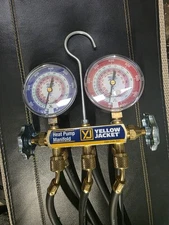 Yellow Jacket 42041 Heat Pump Manifold R/22/407C/410A degrees F