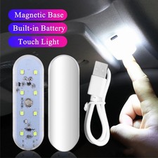 Car Interior LED Touch Light Magnetic USB-C Reading Lamp, 3.15 x 1.06 in, 8 LEDs