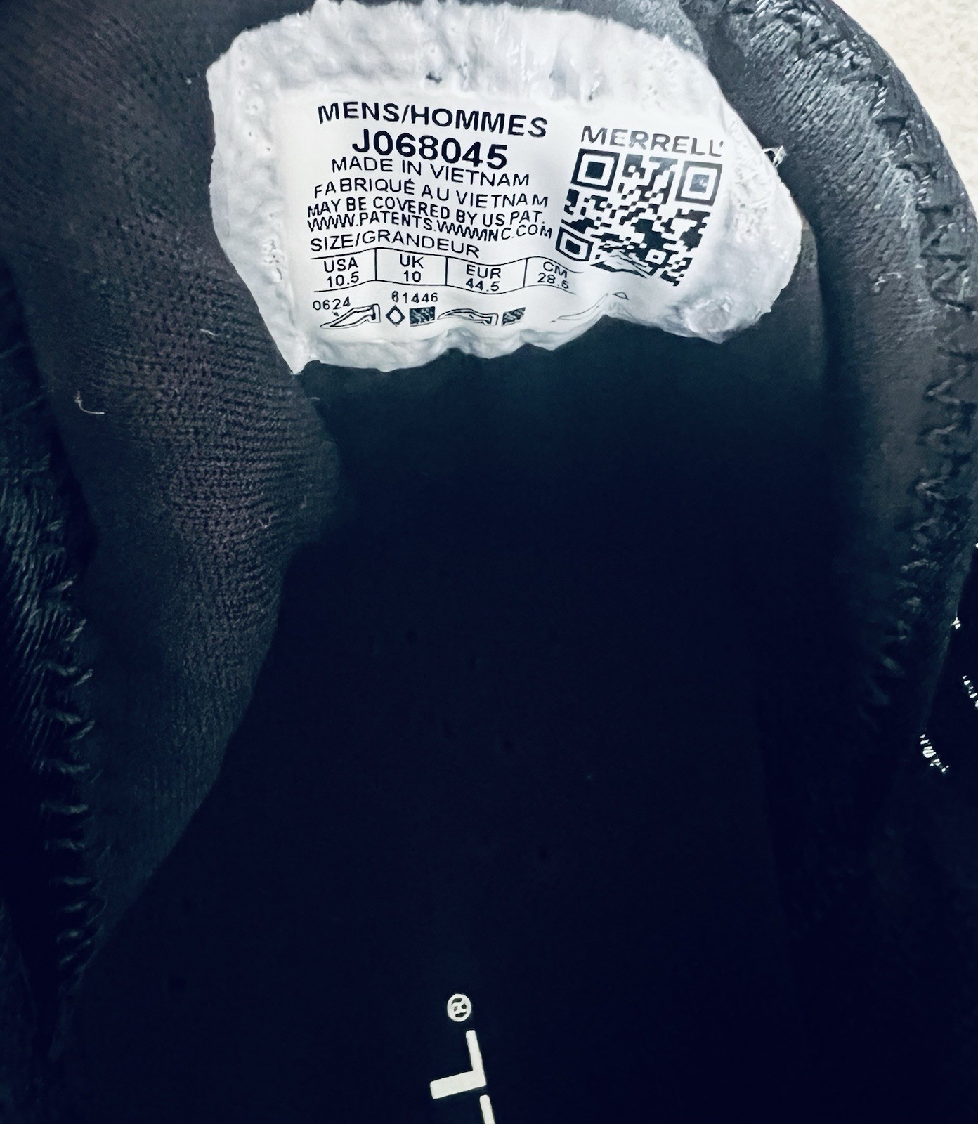 Scarpe da trail running Merrell Agility Peak 5 nere da uomo taglia 10 5