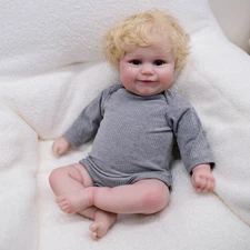 Reborn Baby Dolls Girl 20" Lifelike Chubby Newborn Full Vinyl Body Toddler Gifts
