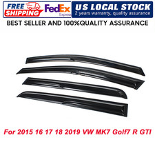 For 2015 16 17 18 2019 Vw Mk7 Golf7 R Gti Mugen Style Window Visor Rain Guards