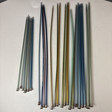 Lot Of 24 Knitting Needles Susan Bates Boye Hero Metal Aluminum Various Sizes