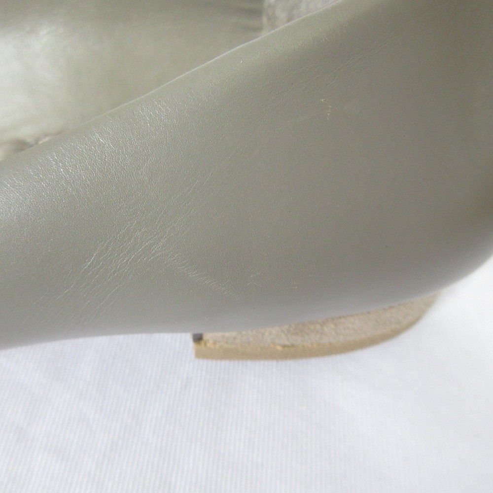 TORY BURCH GIGI Pointed Toe Flat Pumps, Size 5 1/2, Gray Women USED thumbnail 17