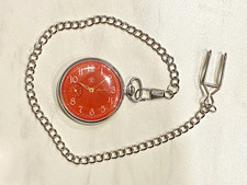 MOLNIJA Vintage Serviced USSR Soviet Pocket Watch  hK-6 1953 year. Quality Mark
