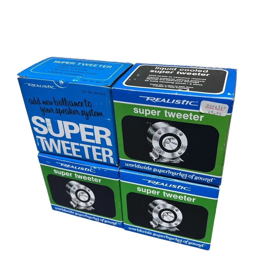 Vtg Realistic 40-1310A Super Tweeter Parts (4x Boxes Plastic Housings Manuals) - Image 4 of 4