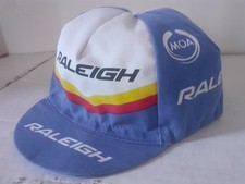 Vintage Raleigh Cycling Cap Visor MOA Made In Italy Bike Cap Hat