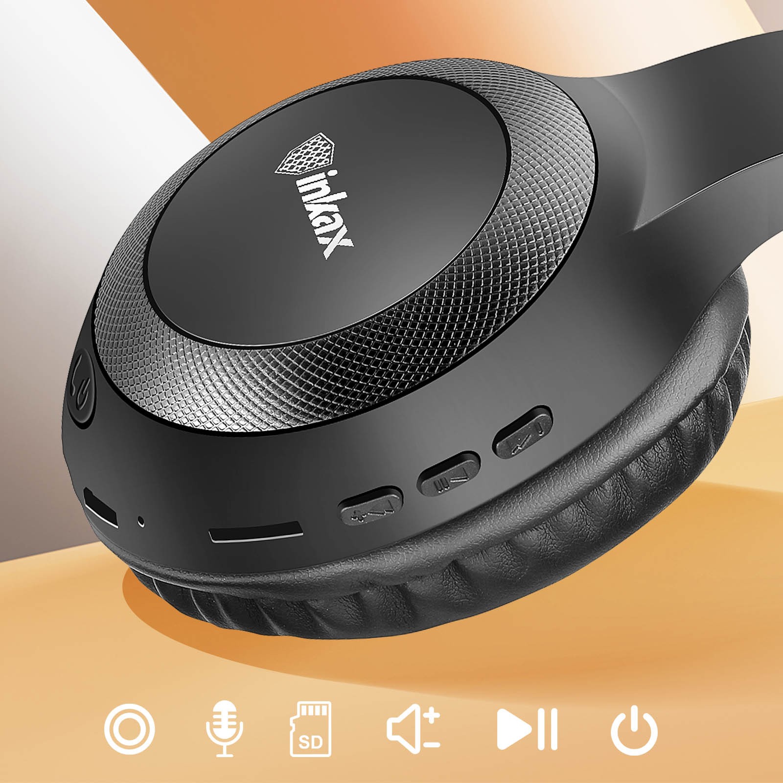 Casque audio Bluetooth pliable pour télétravail et appels mains libres - 3