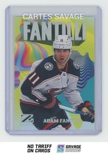 2023-24 Skybox Metal Universe Z-Force Super Rave RC Adam Fantilli /50 #49