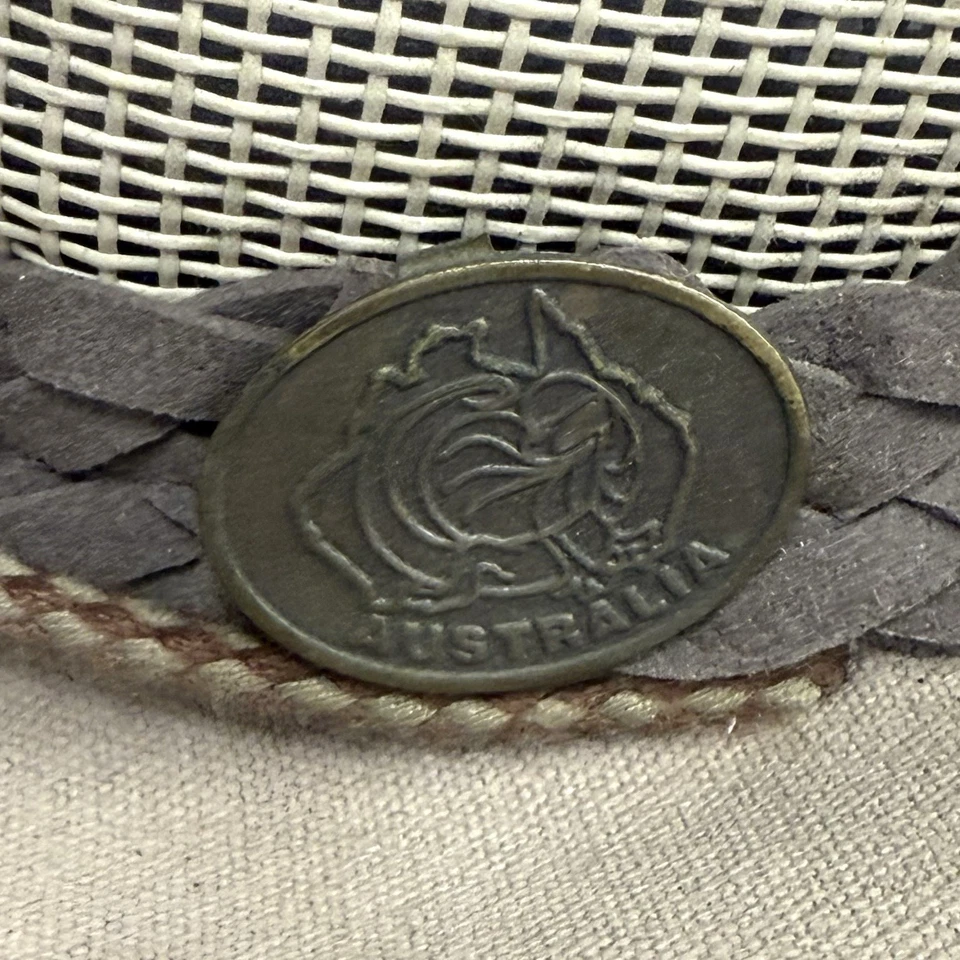 Australia Safari Outback Sombrero Malla Caqui Ventilado Talla Única Safari Sol Sombrero Foto 2 de 4